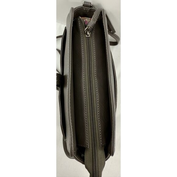 The Sak Crossbody Bag Pebble Gray Leather "Happy & Free" Soft EUC - Picture 7 of 15